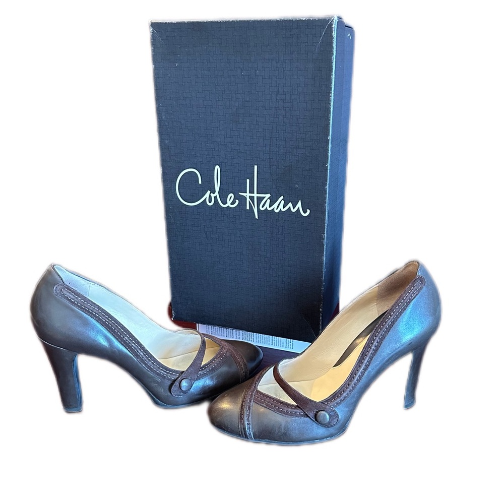 Cole Haan Brown Heels Adelyn Mary Jane pumps dark chocolate 8.5 B original box - Picture 15 of 15